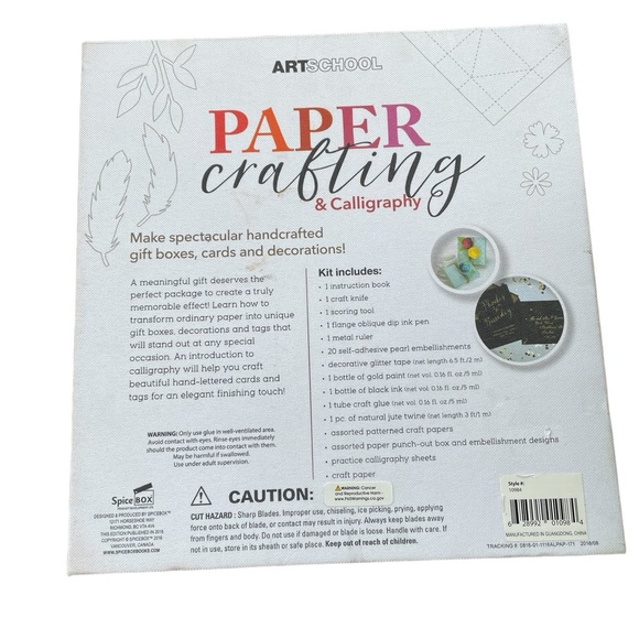 Art School Paper Crafting and Calligraphy set opened but never used - Picture 5 of 5